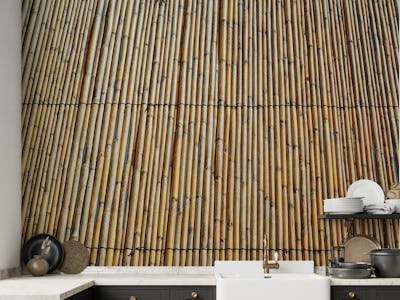 Wooden Bamboo Wall