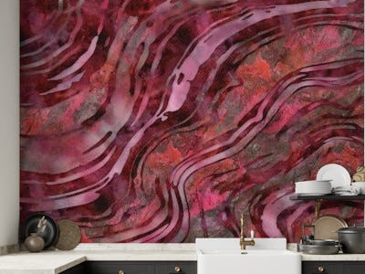 Burgundy Red Marble