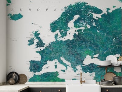 Detailed Europe map Nyla