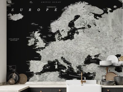 Detailed Europe map Eban