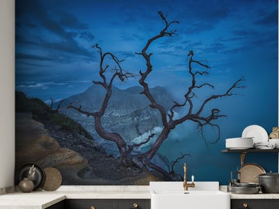 Blue hour in Ijen Crater   Banyuwangi