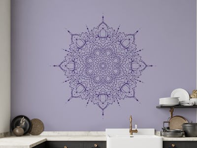 Lotus Mandala in Purple