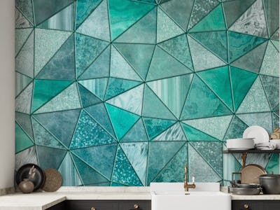 Mint Marble Stained Glass