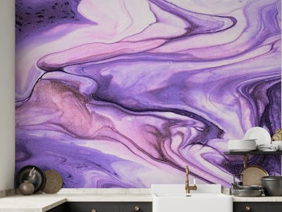Purple fluid marble