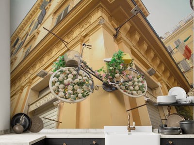 Flowery Bicycle in Rome 1