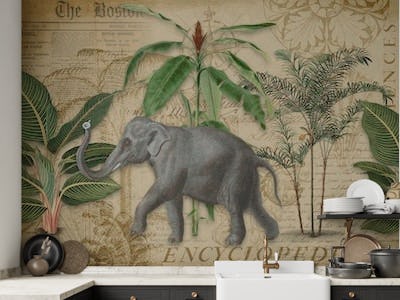 Elephants Journey Collage