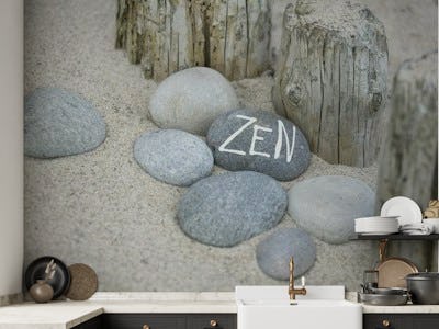 Zen Lettering On Pebble
