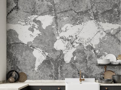 Concrete world map