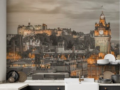 Edinburgh Castle and The Balmoral Hotel, Scotland