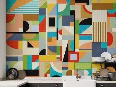 Colorful Abstract Geometric 2 In