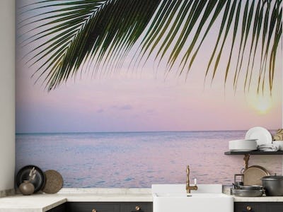 Caribbean Sunset Ocean Palm 4