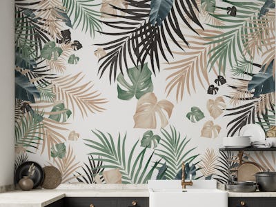 Tropical Jungle Leaves 13b