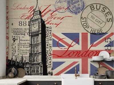 Vintage London Collage
