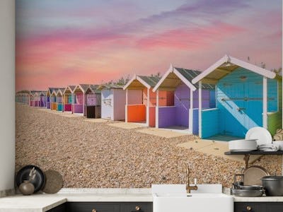 Multicolored Beach huts