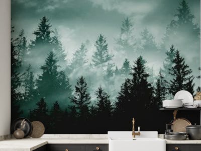 Teal Green Forest Dream 1