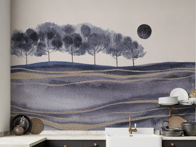 Watercolor Abstract Landscape