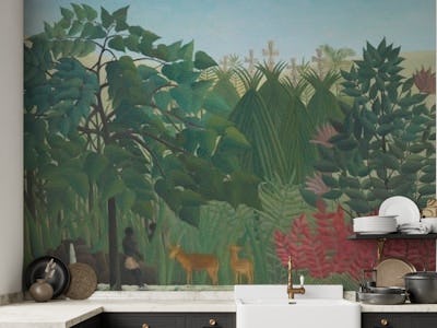 The Waterfall by Henri Rousseau