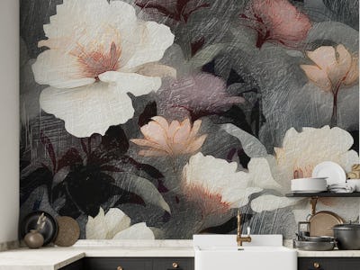Moody Fall Flower Art