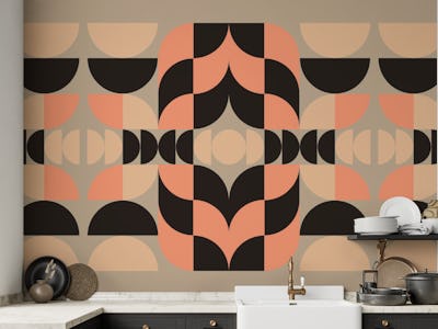 Mid Century Bauhaus Geo Composition