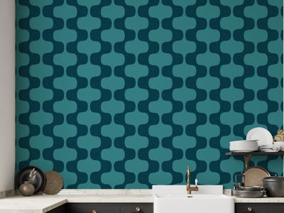 Retro Vintage Space Waves