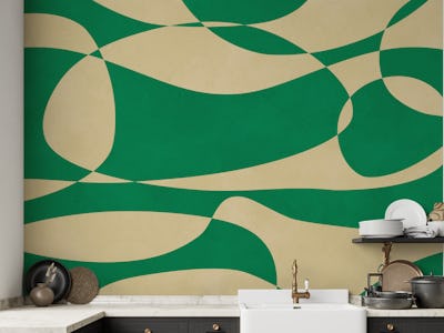 Green Serenity Waves
