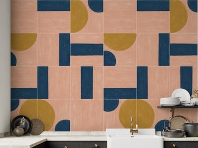 Painted Wall Tiles Three