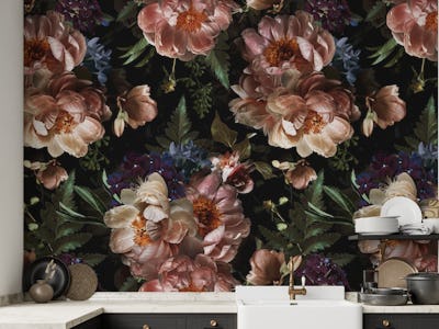 Blooming Baroque Noir Elegance