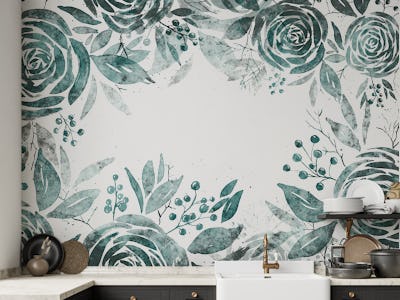 Dark Floral Frame