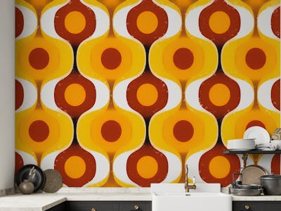 Amber Retro Ovals