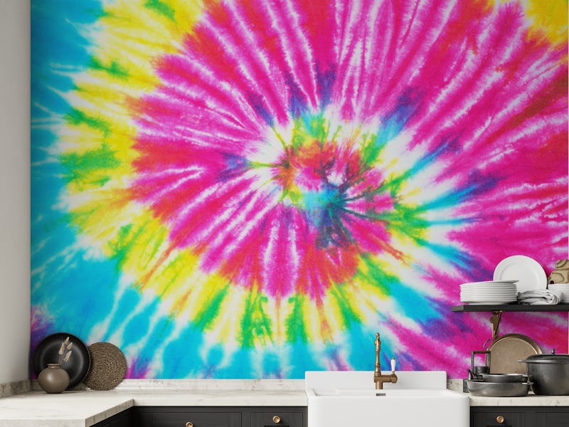 Rainbow tie dye