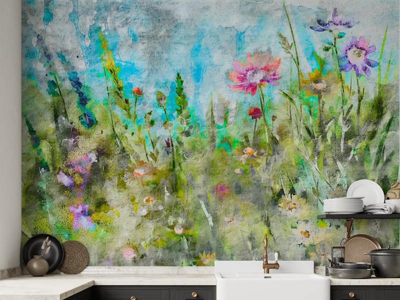 Vivid Watercolor Wildflowers
