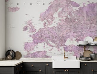 Detailed world map Cecilie