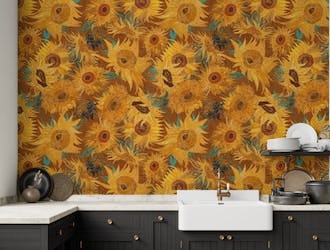 Van Gogh Sunflowers sienna