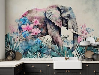 Elephants Tropical Garden Art