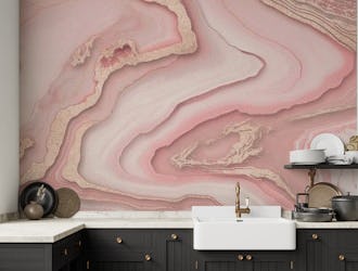 Pink Rose Gold Marble