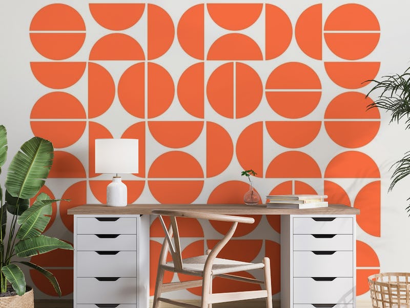 Bauhaus Pattern Orange