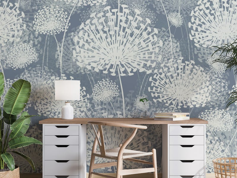 Dandelions Slate Blue
