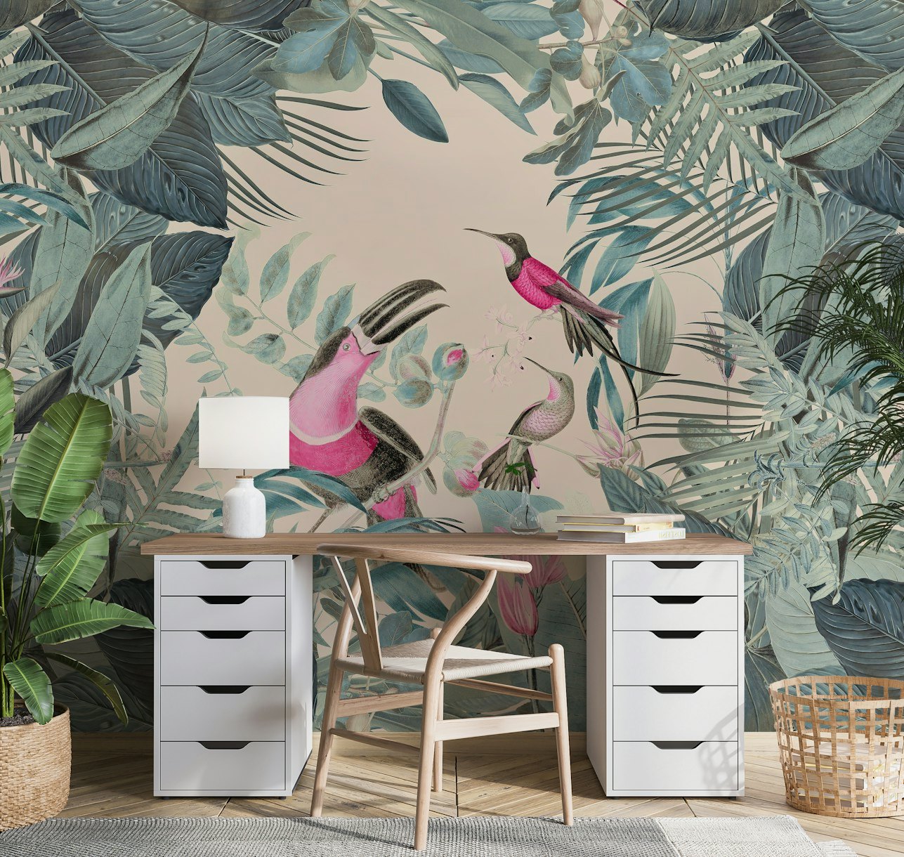 Toucans Tropical Paradise wallpaper