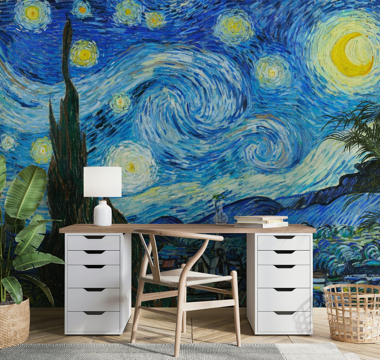 The starry night wallpaper