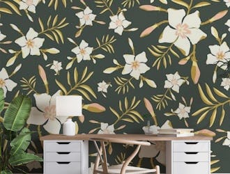 Tropical Floral Green