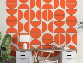 Bauhaus Pattern Orange