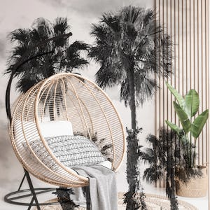 Palm Trees Black White 2