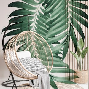 Palm Leaves Tropical Green 4