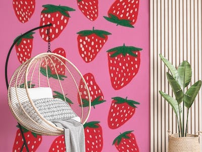 Organic summer strawberries