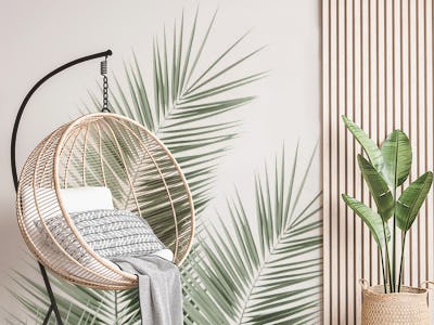 Olive Green Palm Leaves 1