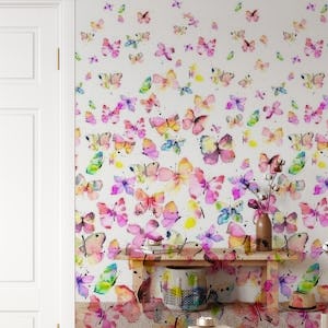 Watercolor Butterflies Degrade