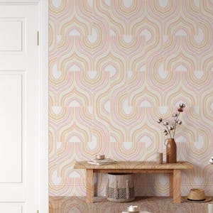 Peachy Mixed Marbled Tiles