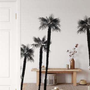 Minimal Black White Palms 1