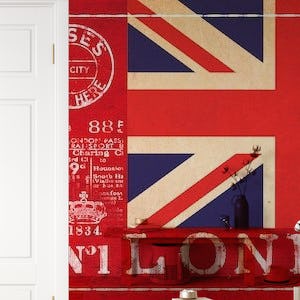 Union Jack London Collage Art
