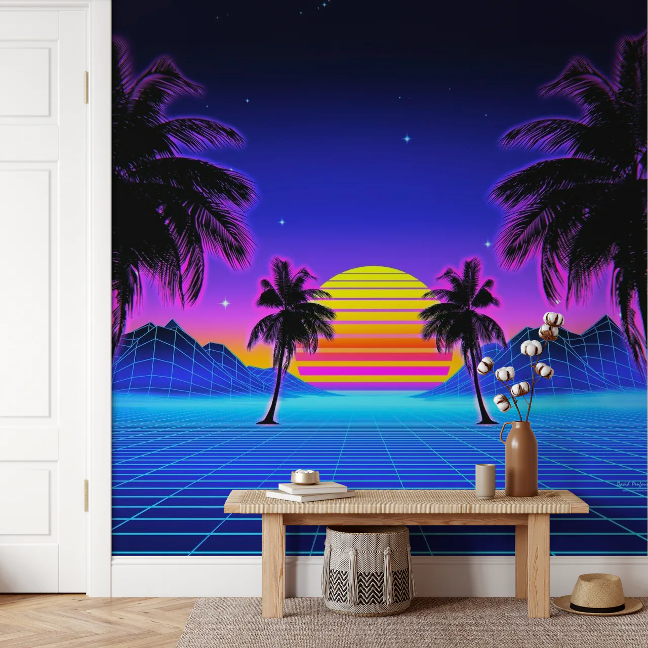 80s Retro Computer Art Wallpaper | Unmatched Vintage Wall Murals ...